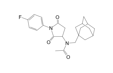 N-Adamantan-1-ylmethyl-N-[1-(4-fluoro-phenyl)-2,5-dioxo-pyrrolidin-3-yl]-acetamide