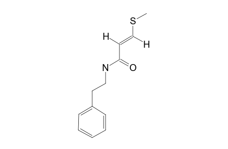 SINHARIN;(E)-3-(METHYLTHIO)-PROPENOIC-ACID-PHENETHYLAMIDE