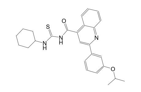N-cyclohexyl-N'-{[2-(3-isopropoxyphenyl)-4-quinolinyl]carbonyl}thiourea