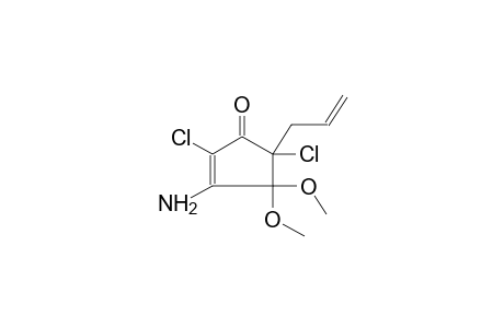 5-ALLYL-3-AMINO-4,4-DIMETHOXY-2,5-DICHLORO-2-CYCLOPENTENONE
