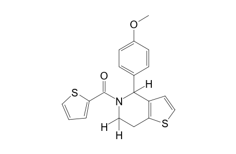 4-(p-methoxyphenyl)-4,5,6,7-tetrahydro-5-(2-thenoyl)thieno[3,2-c]pyridine