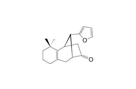 12-(exo)-(Furan-2-yl)-8,8-dimethyl-tricyclo[5.4.0.1(3,6)]dodec-1(7)-en-4-one