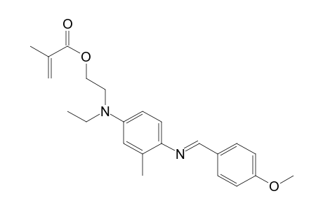 2-Propenoic acid, 2-methyl-, 2-[ethyl[4-[[(4-methoxyphenyl)methylene]amino]-3-methylphenyl]amino]ethyl ester