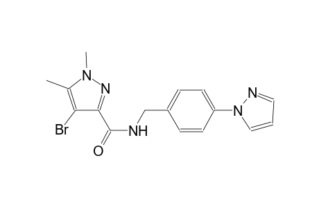 4-bromo-1,5-dimethyl-N-[4-(1H-pyrazol-1-yl)benzyl]-1H-pyrazole-3-carboxamide
