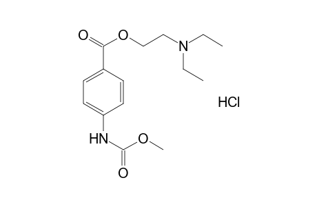 p-{[2-(diethylamino)ethyl]carboxy}carbanilic acid, N-methyl ester, hydrochloride