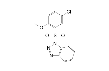 1H-1,2,3-benzotriazole, 1-[(5-chloro-2-methoxyphenyl)sulfonyl]-