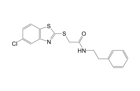 acetamide, 2-[(5-chloro-2-benzothiazolyl)thio]-N-(2-phenylethyl)-