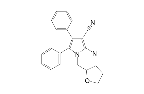 2-Amino-1-(oxolan-2-ylmethyl)-4,5-diphenylpyrrole-3-carbonitrile