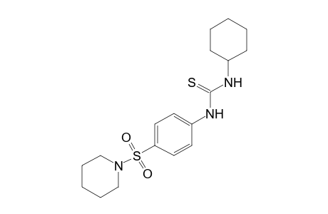 1-cyclohexyl-3-[p-(piperidinosulfonyl)phenyl]-2-thiourea