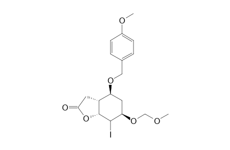 (3aR,4S,6R,7aR)-7-iodo-4-[(4-methoxybenzyl)oxy]-6-(methoxymethoxy)hexahydro-1-benzofuran-2(3H)-one