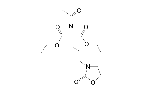 Diethyl acetamido[3-[2-oxo-3-oxazolidinyl]propyl]malonate