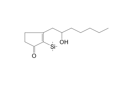 1-Cyclopenten-3-one, 1-(2-hydroxyheptyl)-2-trimethylsilyl-