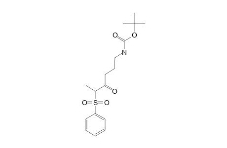 6-(N-CARBO-TERT.-BUTOXY)-AMINO-2-PHENYLSULFONYL-3-HEXANONE