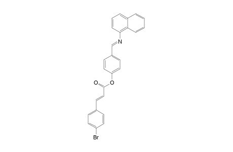 4-[(Z)-(1-Naphthylimino)methyl]phenyl (2Z)-3-(4-bromophenyl)-2-propenoate