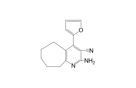 2-amino-4-(2-furyl)-6,7,8,9-tetrahydro-5H-cyclohepta[b]pyridine-3-carbonitrile