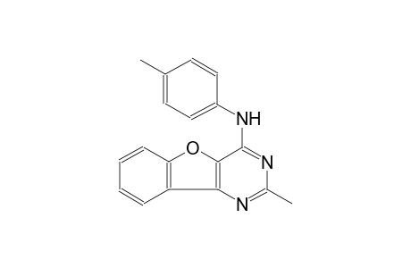 benzofuro[3,2-d]pyrimidin-4-amine, 2-methyl-N-(4-methylphenyl)-