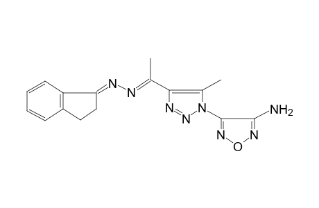 1H-inden-1-one, 2,3-dihydro-, [(E)-1-[1-(4-amino-1,2,5-oxadiazol-3-yl)-5-methyl-1H-1,2,3-triazol-4-yl]ethylidene]hydrazone, (1E)-