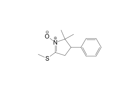 2H-Pyrrole, 3,4-dihydro-2,2-dimethyl-5-(methylthio)-3-phenyl-, 1-oxide