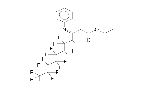 Ethyl (E)-3-phenylimino-3-perfluorooctylpropanoate