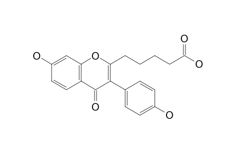 5-[3-(4-Hydroxyphenyl)-7-oxidanyl-4-oxidanylidene-chromen-2-yl]pentanoic acid