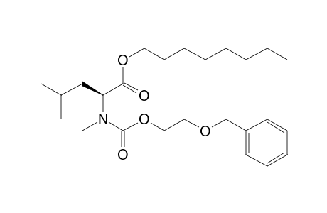 L-Leucine, N-methyl-N-(2-(benzyloxy)ethoxycarbonyl)-, octyl ester