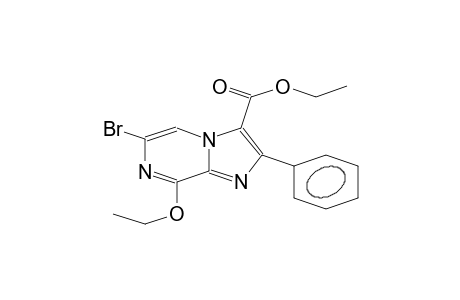 6-BrOMO-8-ETHOXY-3-ETHOXYCARBONYL-2-PHENYLIMIDAZO-[1,2-A]-PYRAZINE