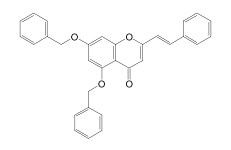 2-[(E)-2-phenylethenyl]-5,7-bis(phenylmethoxy)-1-benzopyran-4-one