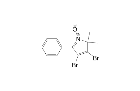 2H-Pyrrole, 3,4-dibromo-2,2-dimethyl-5-phenyl-, 1-oxide