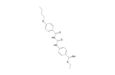 p-[3-(p-butoxybenzoyl)-2-thioureido]benzimidic acid, ethyl ester