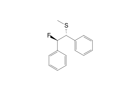 Benzene, 1,1'-[2-fluoro-1-(methylthio)-1,2-ethanediyl]bis-, (R*,R*)-