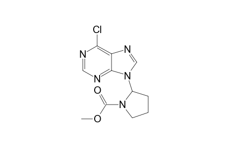 6-Chloro-9-[N-(methoxycarbonyl)-2-pyrrolidinyl]purine