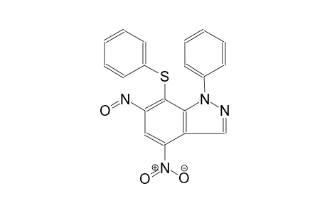 1H-indazole, 4-nitro-6-nitroso-1-phenyl-7-(phenylthio)-