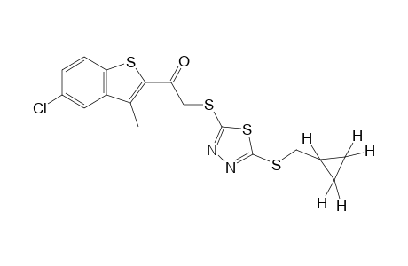 5-chloro-3-methylbenzo[b]thien-2-yl {{5-[(cyclopropylmethyl)thio]-1,3,4-thiadiazol-2-yl}thio}methyl ketone