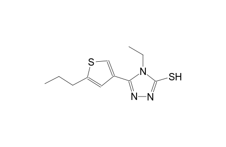 4-ethyl-5-(5-propyl-3-thienyl)-4H-1,2,4-triazole-3-thiol