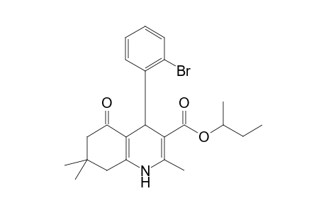 4-(2-bromophenyl)-2,7,7-trimethyl-5-oxo-1,4,6,8-tetrahydroquinoline-3-carboxylic acid butan-2-yl ester