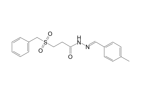 3-(benzylsulfonyl)propionic acid, (p-methylbenzylidene)hydrazide