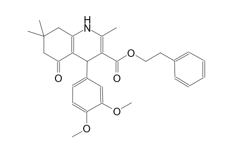 2-phenylethyl 4-(3,4-dimethoxyphenyl)-2,7,7-trimethyl-5-oxo-1,4,5,6,7,8-hexahydro-3-quinolinecarboxylate