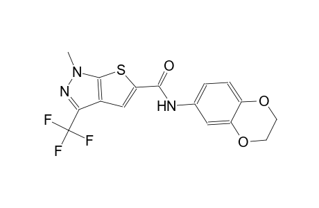 N-(2,3-dihydro-1,4-benzodioxin-6-yl)-1-methyl-3-(trifluoromethyl)-1H-thieno[2,3-c]pyrazole-5-carboxamide