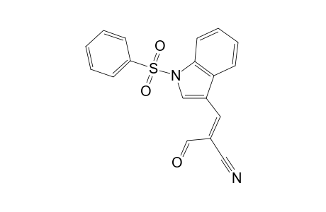 (Z)-2-FORMYL-3-[1-(PHENYLSULFONYL)-1H-INDOL-3-YL]-PROP-2-ENENITRILE