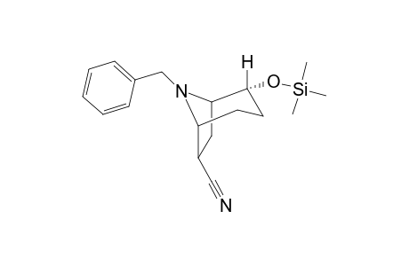 8-BENZYL-2-ENDO-[TRIMETHYLSILYLOXY]-8-AZABICYCLO-[3.2.1]-OCTANE-6-EXO-CARBONITRILE