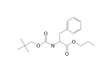 L-Phenylalanine, N-neopentyloxycarbonyl-, propyl ester