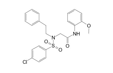 acetamide, 2-[[(4-chlorophenyl)sulfonyl](2-phenylethyl)amino]-N-(2-methoxyphenyl)-