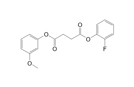 Succinic acid, 2-fluorophenyl 3-methoxyphenyl ester