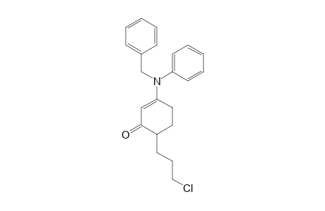 3-(N-BENZYLANILINO)-6-(3-CHLOROPROPYL)-CYCLOHEX-2-ENONE