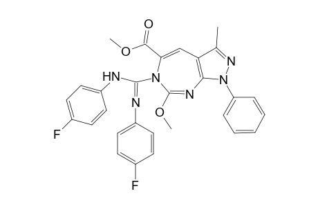 1-Phenyl-3-methyl-5-(methoxycarbonyl)-6-[(4-fluorophenylamino)(4-fluorophenylimino)methyl]-7-methoxy)pyrazolo[3,4-d][1,3]diazepine