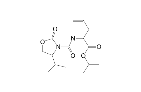 Isopropyl 2-(n-((4s)-4-(1-methylethyl)-2-oxazolidinone-3-carbamoyl)amino)-4-pentenoate