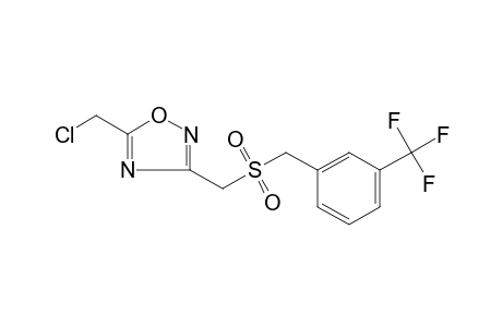 5-(chloromethyl)-3-{{[m-(trifluoromethyl)benzyl]sulfonyl}methyl}-1,2,4-oxadiazole