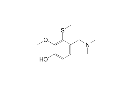 4-[(dimethylamino)methyl]-2-methoxy-3-(methylthio)phenol