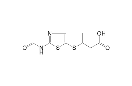 3-[(2-acetamido-5-thiazolyl)thio]butyric acid