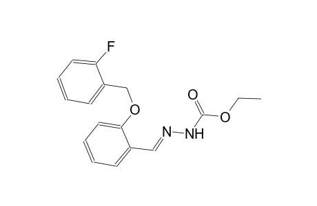 benzene, 1-[(E)-[(ethoxycarbonyl)hydrazono]methyl]-2-[(2-fluorophenyl)methoxy]-